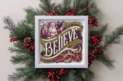 Retro Believe Christmas Png Product Image 1