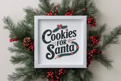 Retro Cookies for Santa Png Product Image 3