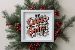 Retro Cookies for Santa Png Product Image 4