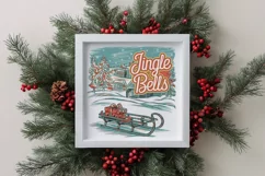 Retro Jingle Bells Christmas Png Product Image 4
