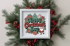 Retro Happy Christmas Day Png Product Image 3