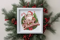 Santa Engraved Christmas Design PNG Sublimation Digital Product Image 4