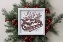 Merry Christmas Ice Skates Png Product Image 3