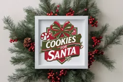 Retro Cookies for Santa Png Product Image 4