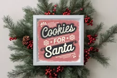 Retro Cookies for Santa Png Product Image 3