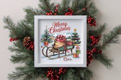colorful Merry Christmas Png Product Image 4