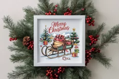 colorful Merry Christmas Png Product Image 4