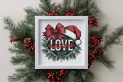 Retro Let It snow Christmas Png Product Image 3