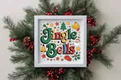 Retro Jingle Bells Christmas Png Product Image 1