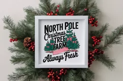 North Pole Christmas Tree Farm Always Fresh Png Product Image 3