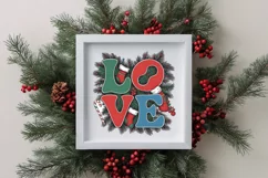 Retro Love Christmas Png Product Image 4