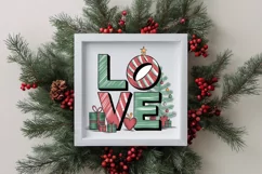 Love Christmas Retro Colorful Png Product Image 4