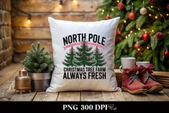 Retro North Pole Christmas Farm Png Product Image 5
