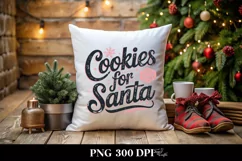 Retro Cookies for Santa Christmas Png Product Image 4