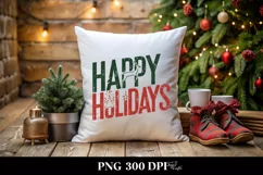 Retro Happy Holidays Reindeer Png Product Image 5