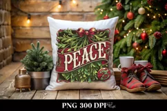 Peace Mistletoe Christmas Clipart Png Product Image 4