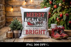 Retro Merry and Bright Christmas Png Product Image 4