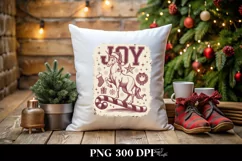 Retro Joy Unicorn Santa Hat Png Product Image 4