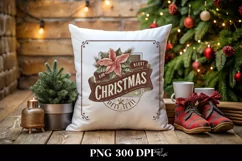 Merry Christmas Poinsettia PNG Product Image 4