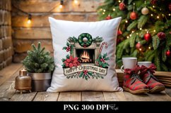 Retro Happy Christmas Day Png Product Image 1