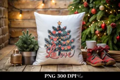 Love Christmas Retro Design PNG Product Image 4