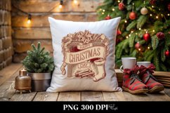 Retro Happy Christmas Day Png Product Image 5