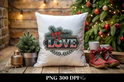 Love Tinsel Christmas Design PNG Product Image 4