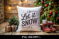 Let It Snow Christmas File PNG Sublimation File Digital Product Image 4