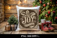 pencil sketch Joy Christmas Clipart PNG Product Image 1