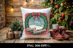 Retro Merry Christmas Clipart PNG Product Image 4
