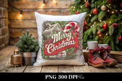 Vibrant Merry Christmas Clipart PNG Product Image 1