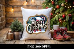 Merry Christmas Engraved Christmas Design PNG Sublimation Product Image 4