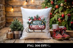 colorful Merry Christmas Png Product Image 4