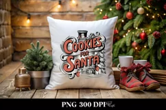Retro Cookies for Santa Png Product Image 5