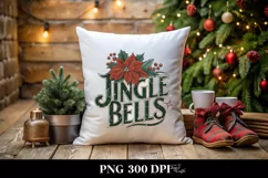 Retro Jingle Bells Clipart PNG Product Image 5