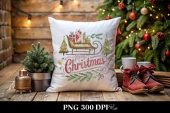 colorful Merry Christmas Png Product Image 1
