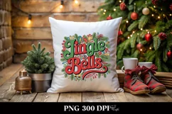 Jingle Bells Retro Christmas Png Product Image 4