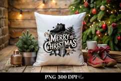 Merry Christmas Ice Skates Png Product Image 4