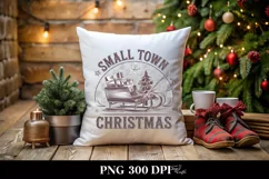 Small Town Christmas Bow PNG Product Image 4