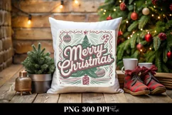 Merry Christmas Retro Illustration PNG Sublimation Product Image 4