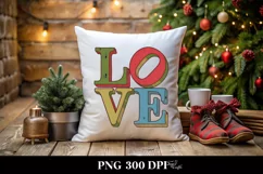 Love Christmas File PNG Sublimation Product Image 1