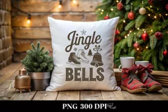 Retro Jingle Bells Clipart PNG Product Image 4