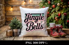 Retro Jingle Bells Christmas Png Product Image 1