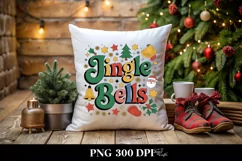 Retro Jingle Bells Christmas Png Product Image 4