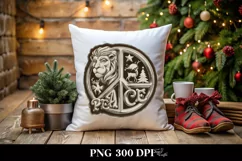 Christmas Peace Retro DTG PNG Product Image 1