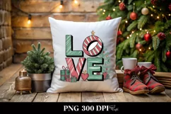 Love Christmas Retro Colorful Png Product Image 5