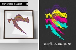 Map, Mandala SVG, layered, cut file, bundle, patriotic, clip art, banners, scrapbook, party invitations, covers, accessories, birthdays, t-shirts, mugs, stencils, pillow- design, wall art, greeting cards, cricut svg, map, mandala, silhouette, cut file, pa