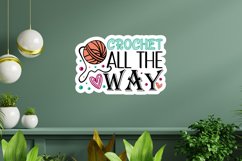 Crochet all the way Sticker PNG Product Image 3