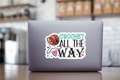Crochet all the way Sticker PNG Product Image 2