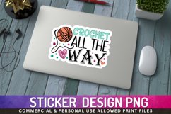 Crochet all the way Sticker PNG Product Image 1